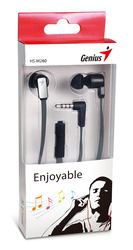 Genius HS-M260 In-Ear Stereo Headphones with Mic, Iron Grey 